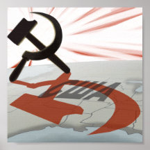 "США" América comunista Posters