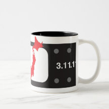 バンドエイドマグカップ Bandaid del negro de la taza