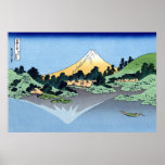 甲州三坂水面, opinión el monte Fuji del 北斎 de Misaka, Ho Impresiones