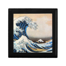 神奈川沖浪裏, gran onda del 北斎, Hokusai, Ukiyo-e Cajas De Recuerdo