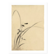 葛飾北斎 de Hokusai de las hierbas Postales