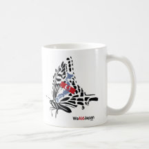 蝶と鯉 de Butterfly&Koi Tazas