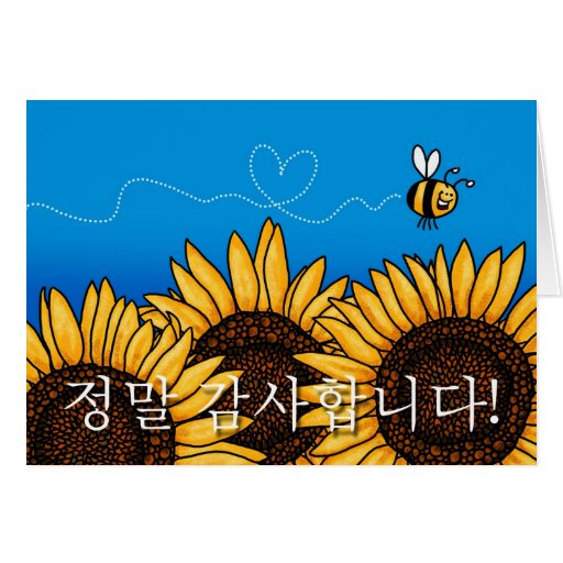 ¡정말감사합니다! (El coreano le agradece tarjeta)