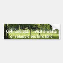 006, campos de golf -- Apenas una pérdida de p val Etiqueta De Parachoque