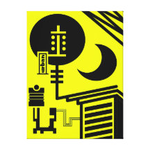 01 urbanos abstractos impresión de lienzo