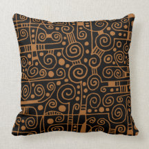 040512 - Brown en negro Almohadas