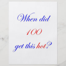 100 calientes flyer a todo color