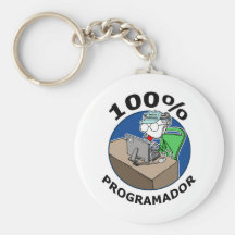 100% Programador Llaveros Personalizados