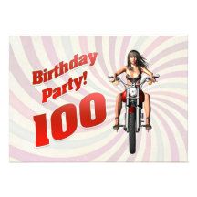 100a fiesta de cumpleaños con un chica en una moto comunicado