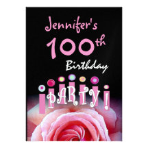 100as velas de la invitación de la fiesta de cumpl