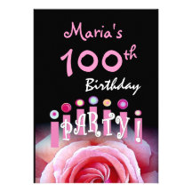 100as velas de la invitación de la fiesta de cumpl