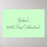 100o Celebración del día Posters