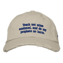 105:15 untado mina del salmo del tacto no gorras bordadas