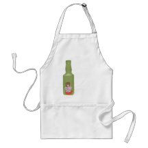 10 botellas verdes 10 delantales