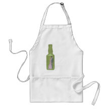 10 botellas verdes 9 delantal