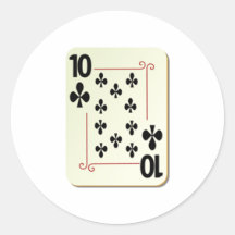 10 del naipe de los clubs etiquetas  