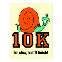 10K divertido Tarjeta Postal