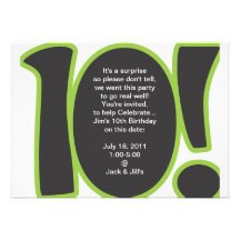 10mo El cumpleaños invita Invitacion Personal