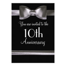 10mo Invitación del aniversario