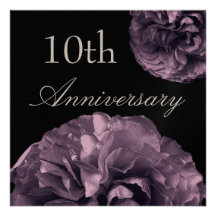 10mo Rosas de DEEP PURPLE de la invitación del ani