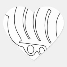 110o División de Infanterie Calcomania De Corazon