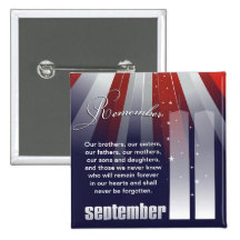 11 de septiembre - Pin patriótico de la conmemorac