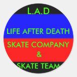 11, VIDA DESPUÉS DE DEATH, SKATE TEAM, SKATE COMPA PEGATINAS  