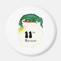 11mo Dragón del cumpleaños Imanes Para Frigoríficos
