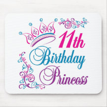 11mo Princesa del cumpleaños Tapete De Ratón