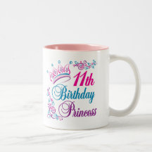 11mo Princesa del cumpleaños Tazas De Café