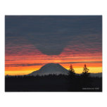 11X14 el Monte Rainier y su sombra Impresión Fotográfica