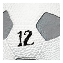 12mo Invitaciones temáticas del fútbol del cumplea Invitacion Personalizada