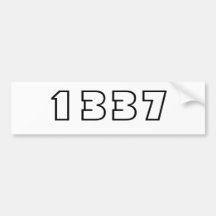 1337 ETIQUETA DE PARACHOQUE