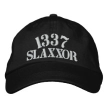1337, GORRA DE SLAXXOR GORRA DE BEISBOL BORDADA