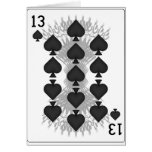 13 de espadas: Naipe: Felicitación
