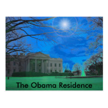 13, la residencia de Obama Tarjeta Postal