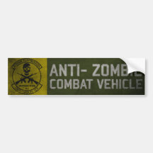 147a pegatina para el parachoques del TF del zombi Etiqueta De Parachoque