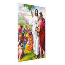 14:13 de Matthew - lona de 21 de Jesús hombres de  Lona Envuelta Para Galerias