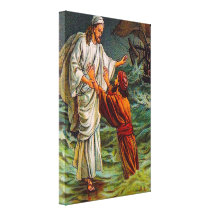 14:28 de Matthew - el señor 33, me ahorra lona Impresion De Lienzo