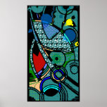 "14" poster abstracto