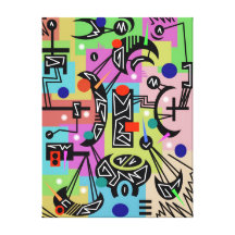 15 urbanos abstractos lienzo envuelto para galerías