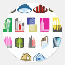 16-Free-Real-Estate-Vector-Logo-types Etiqueta Redonda