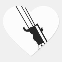 17mo División de Infanterie Calcomanías Corazones