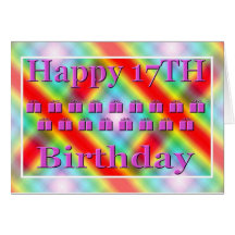 17mo Tarjeta de cumpleaños