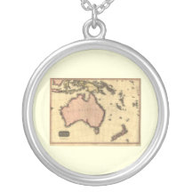 1818 mapa de Australasia - Australia, Nueva Zeland Colgante