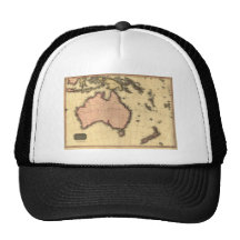 1818 mapa de Australasia - Australia, Nueva Zeland Gorra