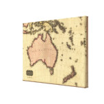1818 mapa de Australasia - Australia, Nueva Zeland Impresiones En Lona Estiradas