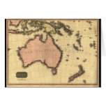 1818 mapa de Australasia - Australia, Nueva Zeland Tarjetas