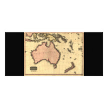 1818 mapa de Australasia - Australia, Nueva Zeland Lona Publicitaria