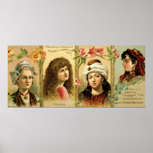 ~ 1830-1870 de la etiqueta de la publicidad de Ton Impresiones